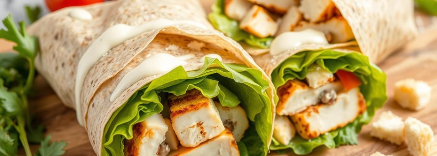 Macro-Friendly Caesar Salad Wrap
