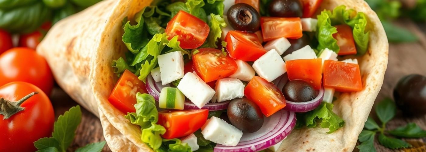 Mediterranean Veggie Wrap