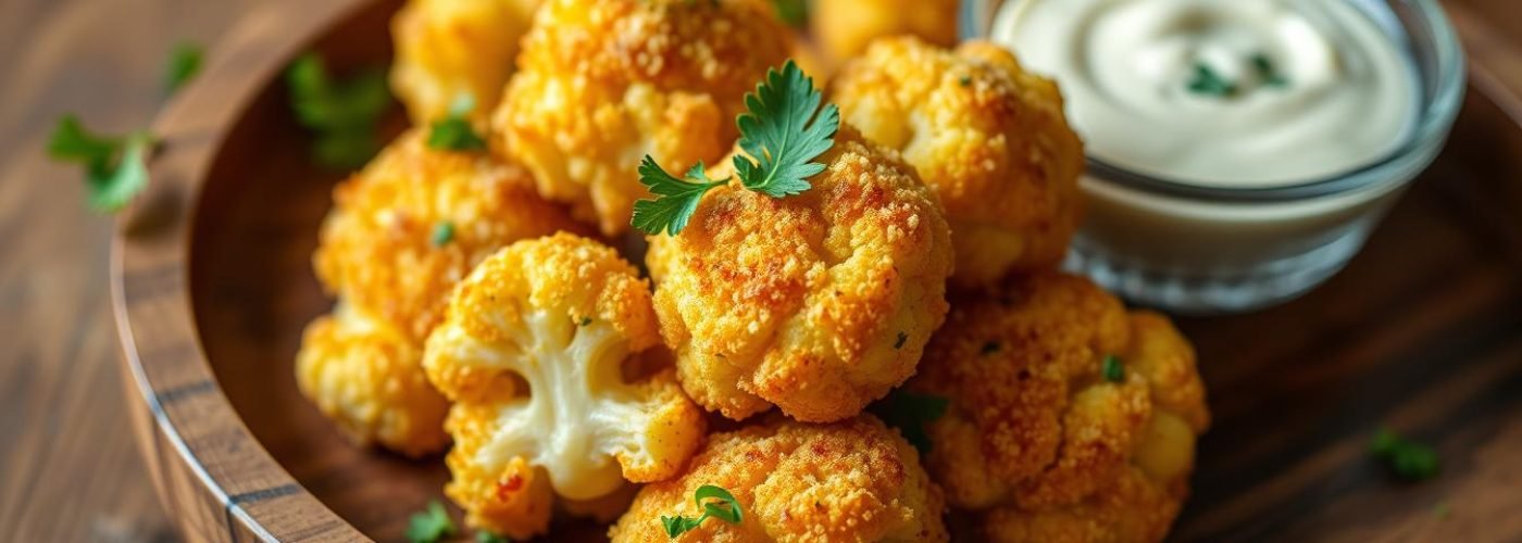 Parmesan Garlic Cauliflower Bites