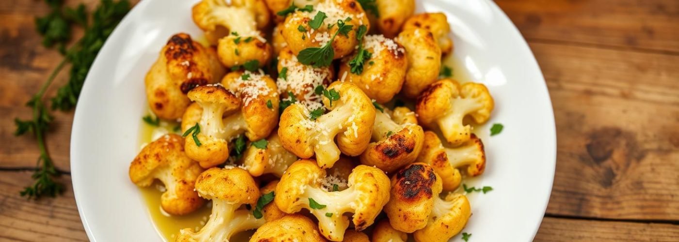 Roasted Garlic Parmesan Cauliflower