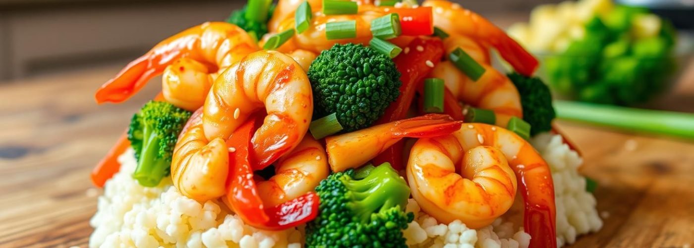 Shrimp & Cauliflower Rice Stir-Fry