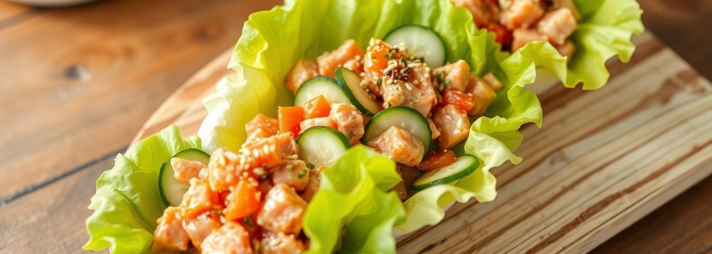 Spicy Tuna Salad Lettuce Wraps