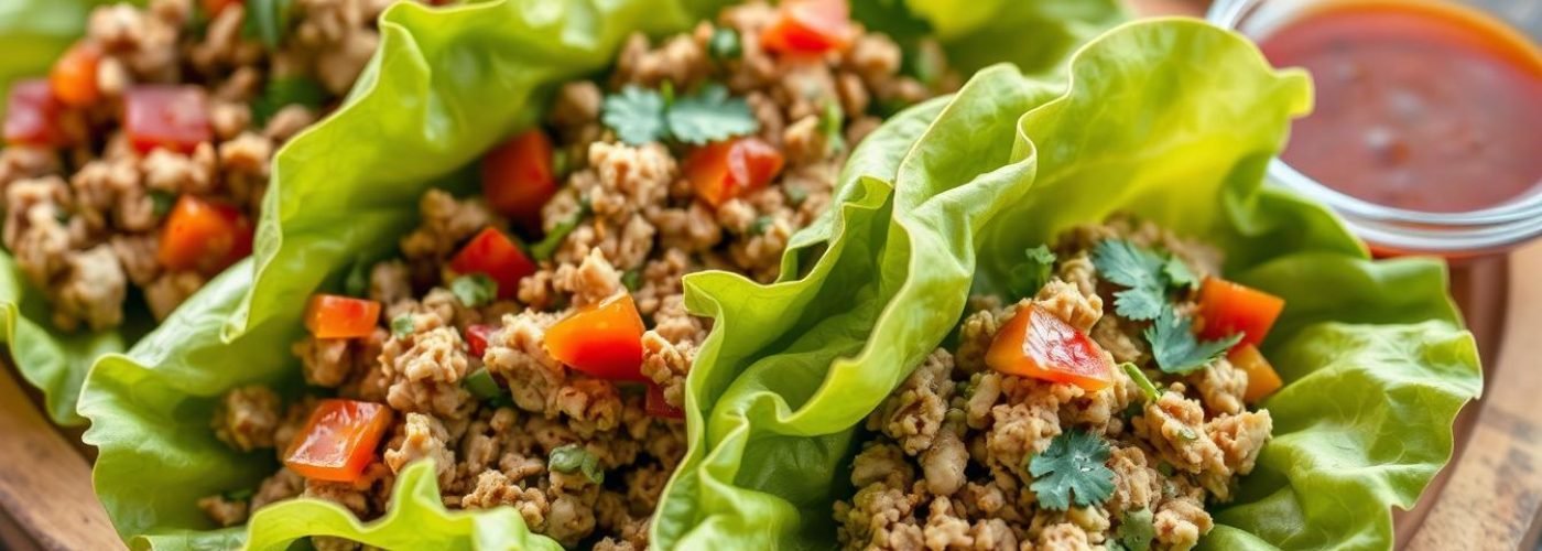 Spicy Turkey Lettuce Wraps