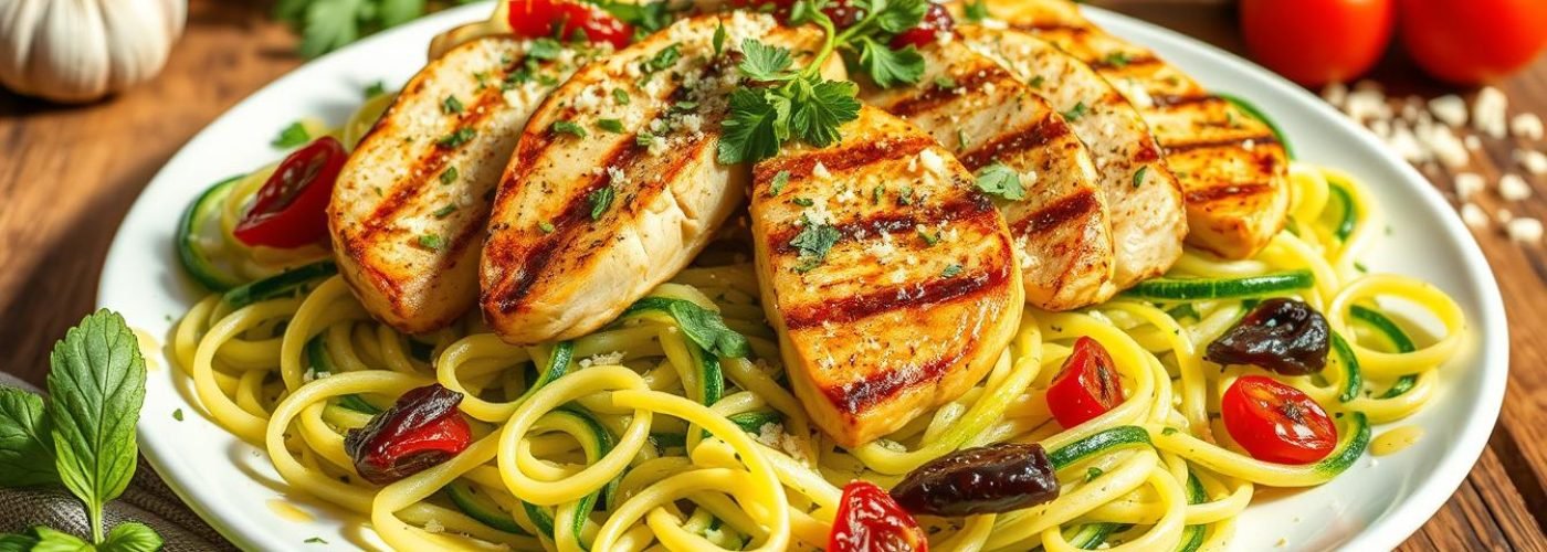 Sun-Dried Tomato & Chicken Zoodles