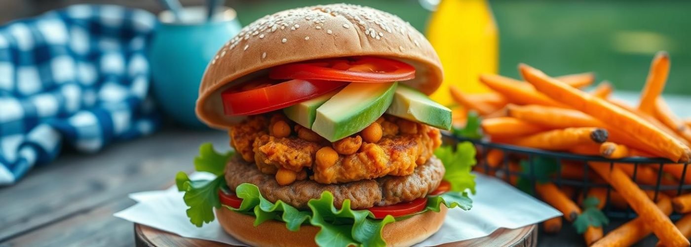 Sweet Potato & Chickpea Burger