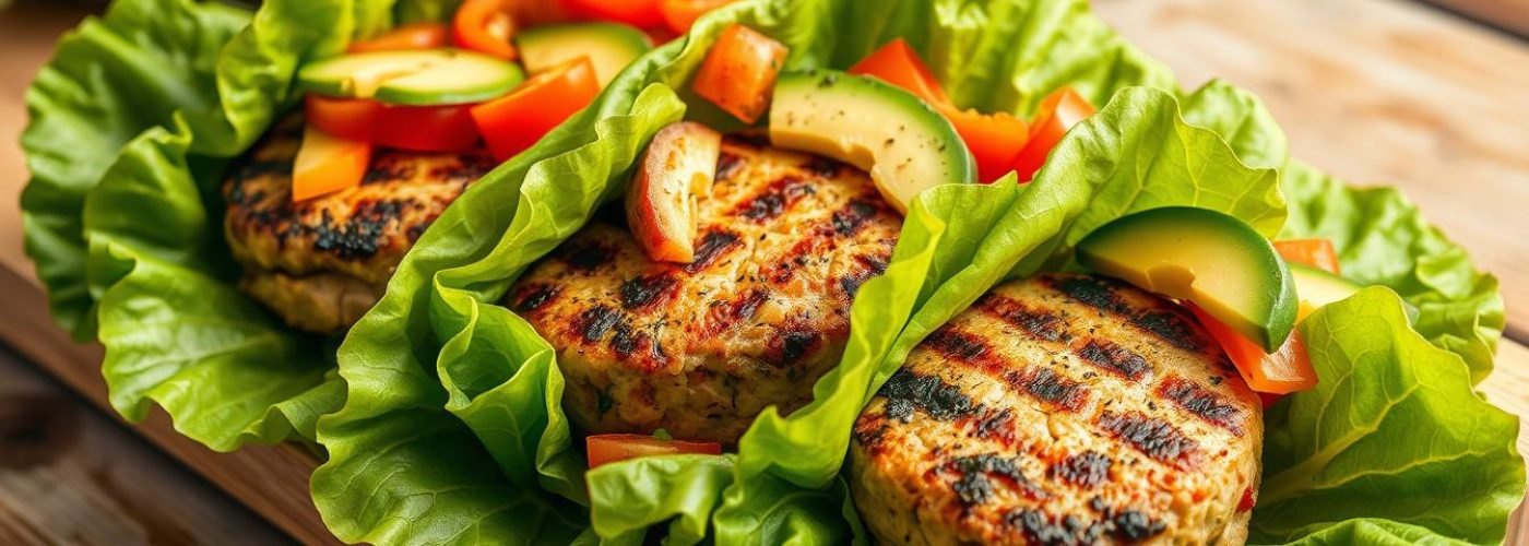 Turkey Burger Lettuce Wraps